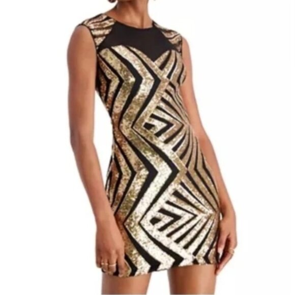 Guess Women Sequin Dress Sz 6 - Picture 1 of 4